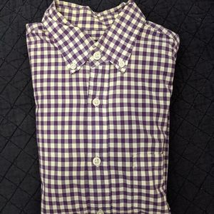J Crew Gingham purple